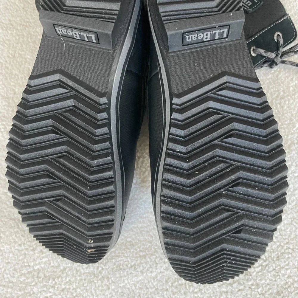 LL Bean Youth Boots Insulated 200g Waterproof Tek 2.5 Laceup Size 3 Black Duck